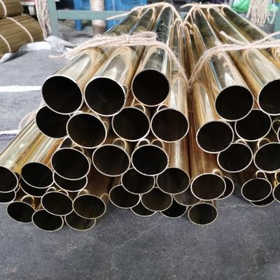Red/Yellow Uninterrupted Copper Pipe Length Straight 1-6M